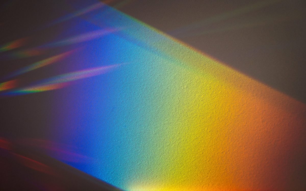 A rainbow background for products and overlays. Prism Light